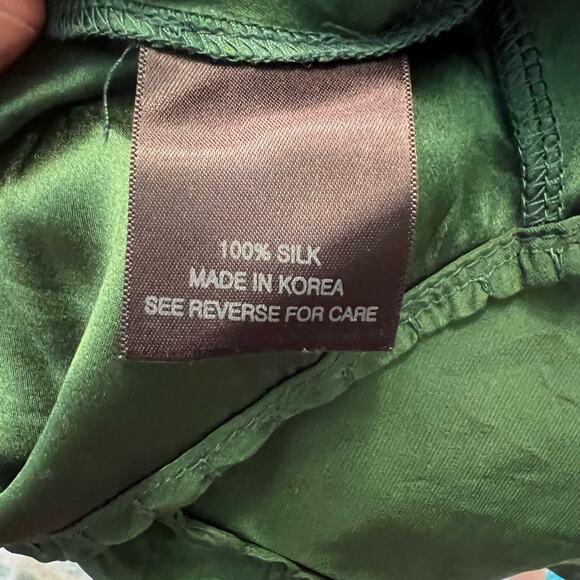 PJK Patterson J Kincaid Emerald Green Sleeveless Silk Dress Size Revolve XS - Picture 9 of 11